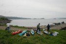 Kayaks Disgorging Masses Of Kit